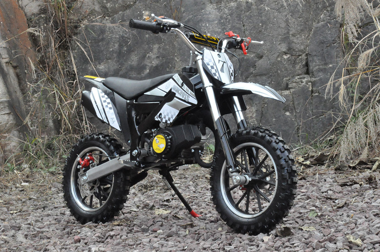 POHJOLA MOTORS Minikrossi 49cc, valkomusta