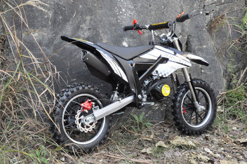 Minikrossi 49cc – 2,5 kW, automaattivaihteisto, levyjarrut