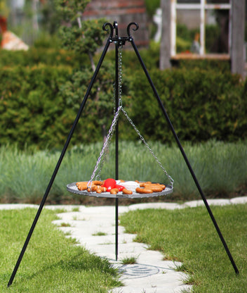 180 cm stativgrillställ + grillgaller, 4 olika gallerstorlekar
