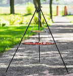 180 cm Tripod grilliteline & 2 grilliritilää 40cm + 80cm, SS