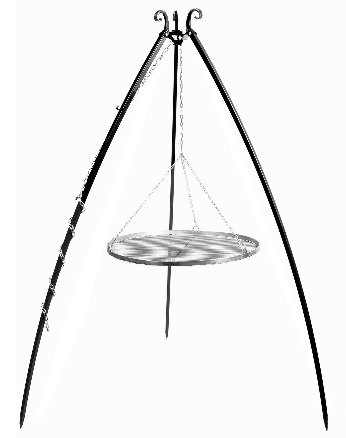 200 cm grillställ + rostfritt grillgaller, 4 olika gallerstorlekar