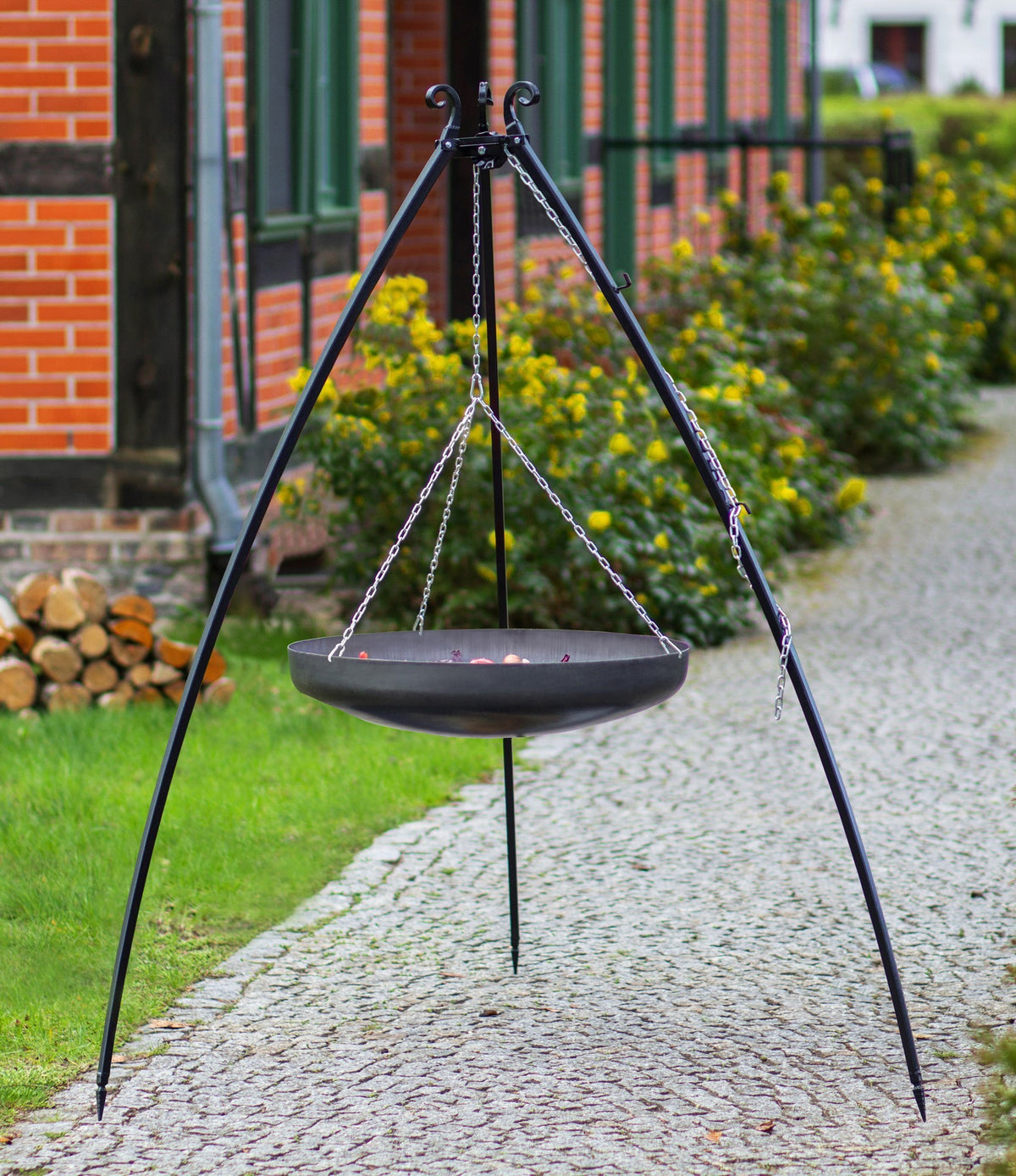 200 cm grillgaller med wokpanna, 2 olika storlekar