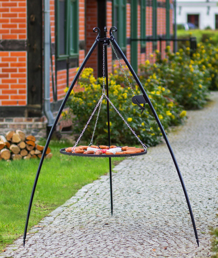 200 cm Tripod grilliteline + grilliritilä, 4 eri ritiläkokoa