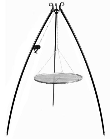 200 cm Teräs Grilliteline vinssillä + RT grilliritilä, 4 eri kokoa