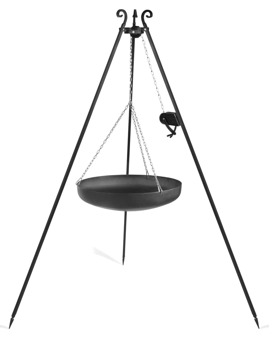 180 cm Teräs Grilliteline vinssillä + wokkipannu, 2 eri kokoa