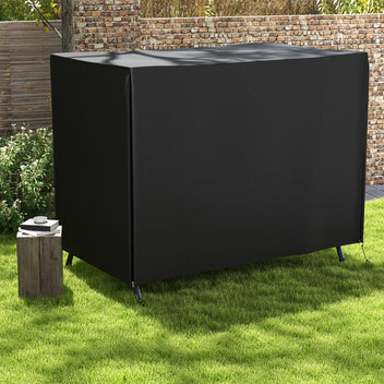 Vedenpitävä suojapeite isolle puutarhakeinulle, 600D Oxford, 205 x 124 x 164 cm, musta
