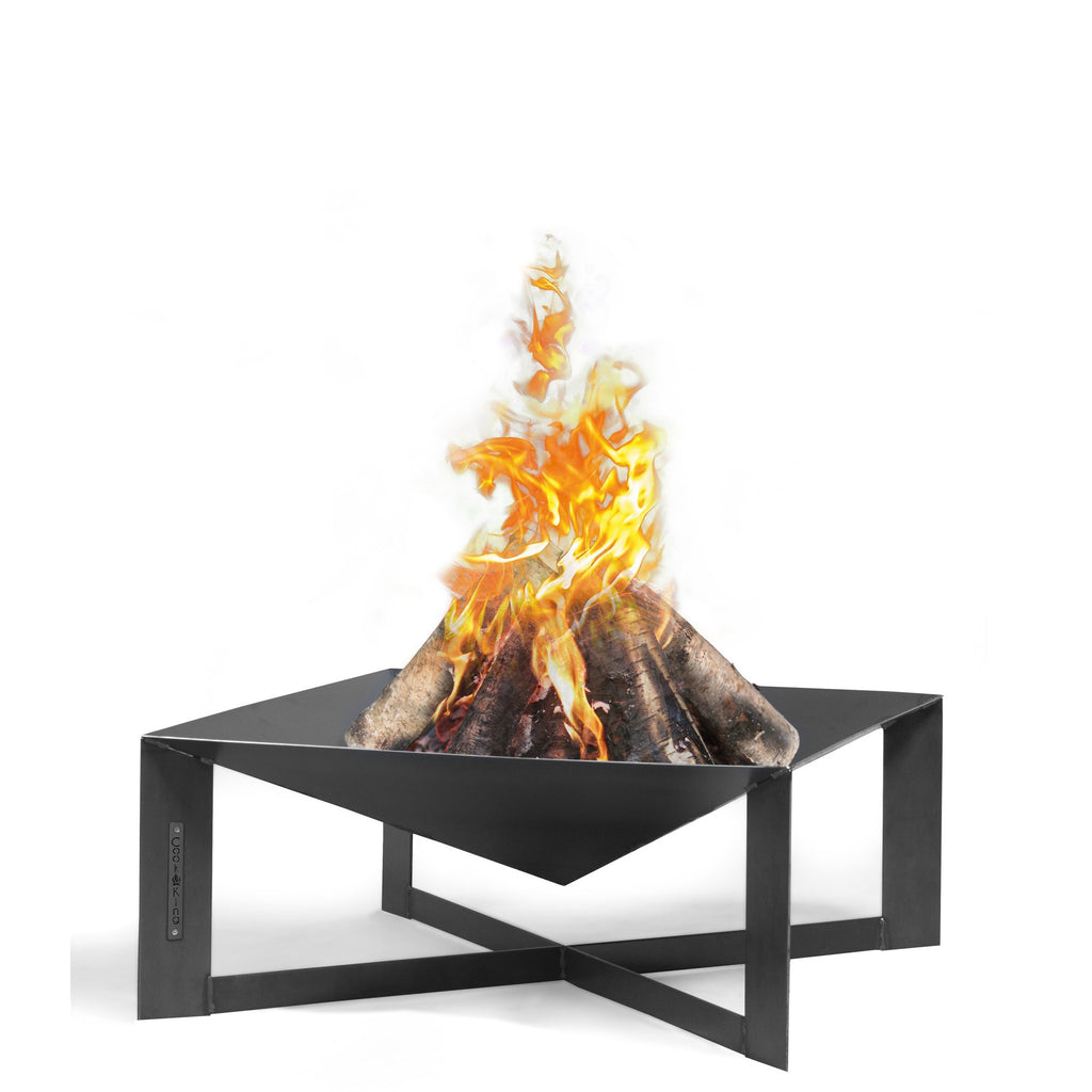 CUBA ulkotulisija musta teräs, 70 x 70 cm