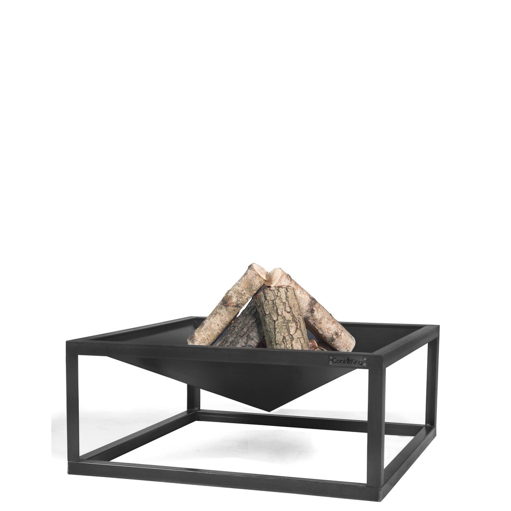 SQUARE ulkotulisija musta teräs, 70 x 70 cm