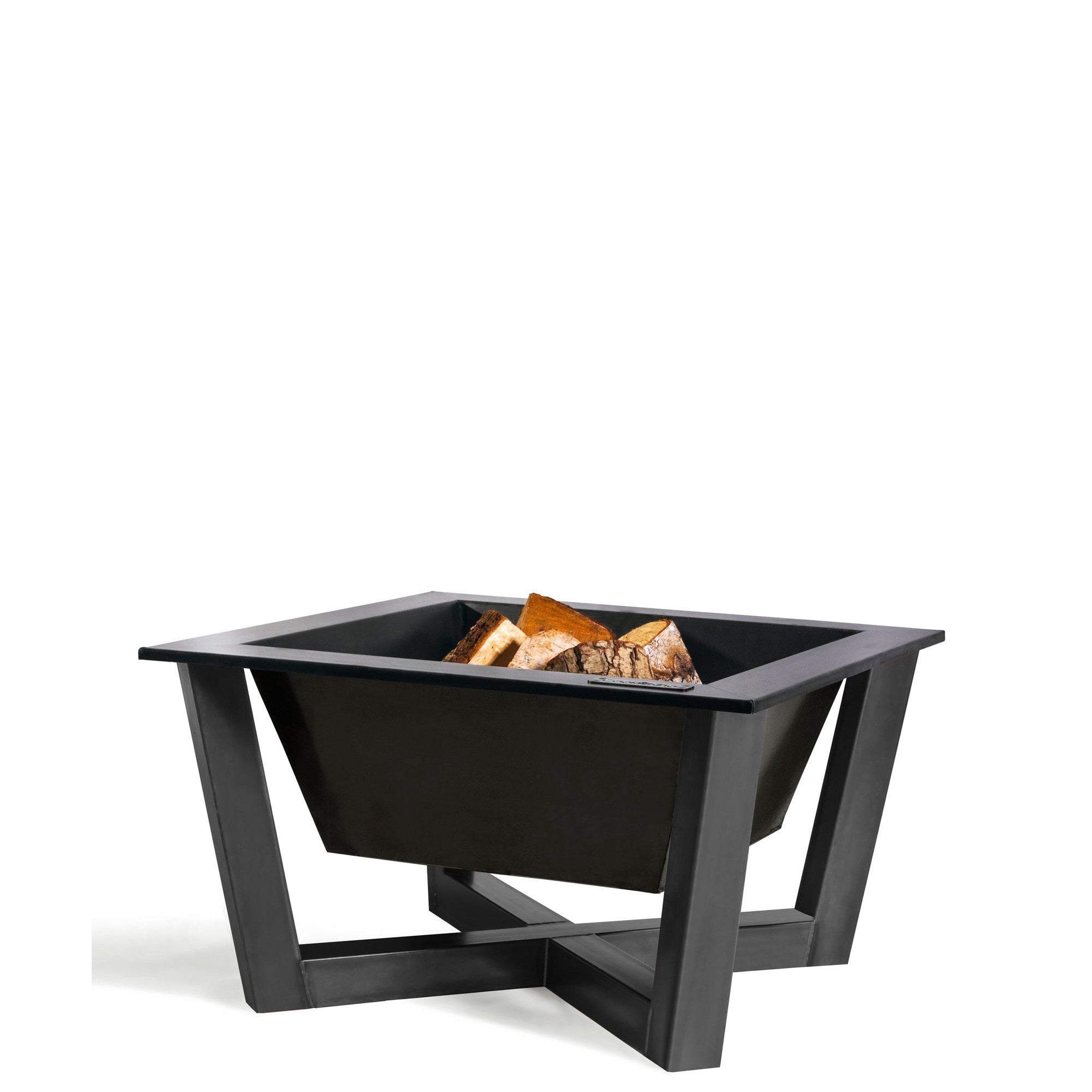 BRASIL ulkotulisija musta teräs, 70 x 70 cm