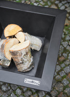 BRASIL ulkotulisija musta teräs, 70 x 70 cm