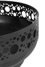 BOSTON ulkotulisija musta teräs, 80 cm