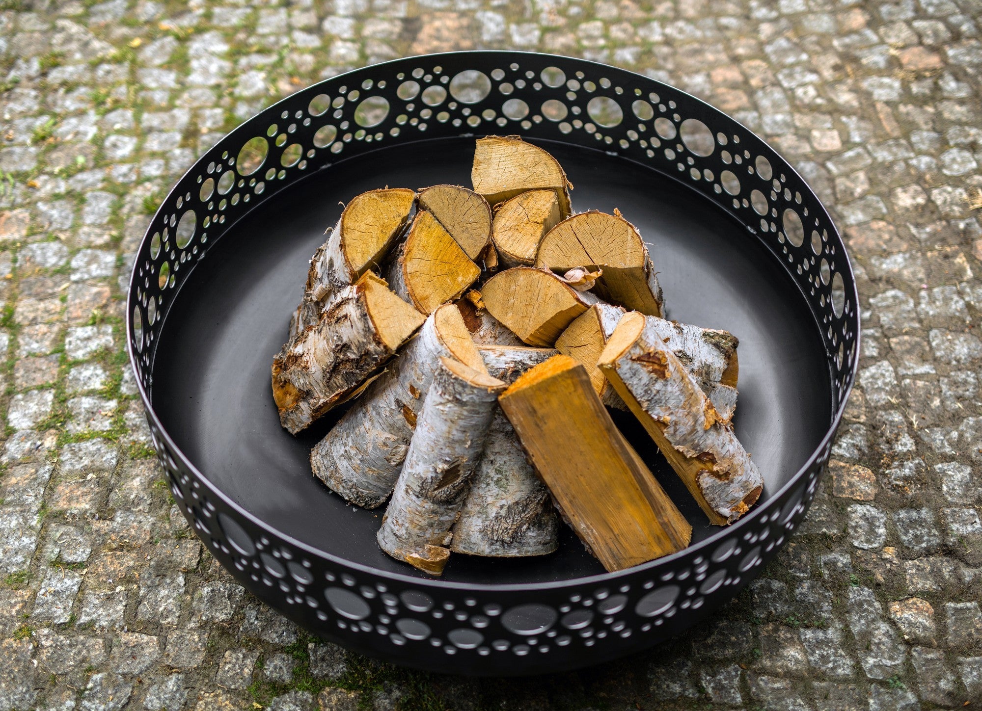 BOSTON ulkotulisija musta teräs, 80 cm