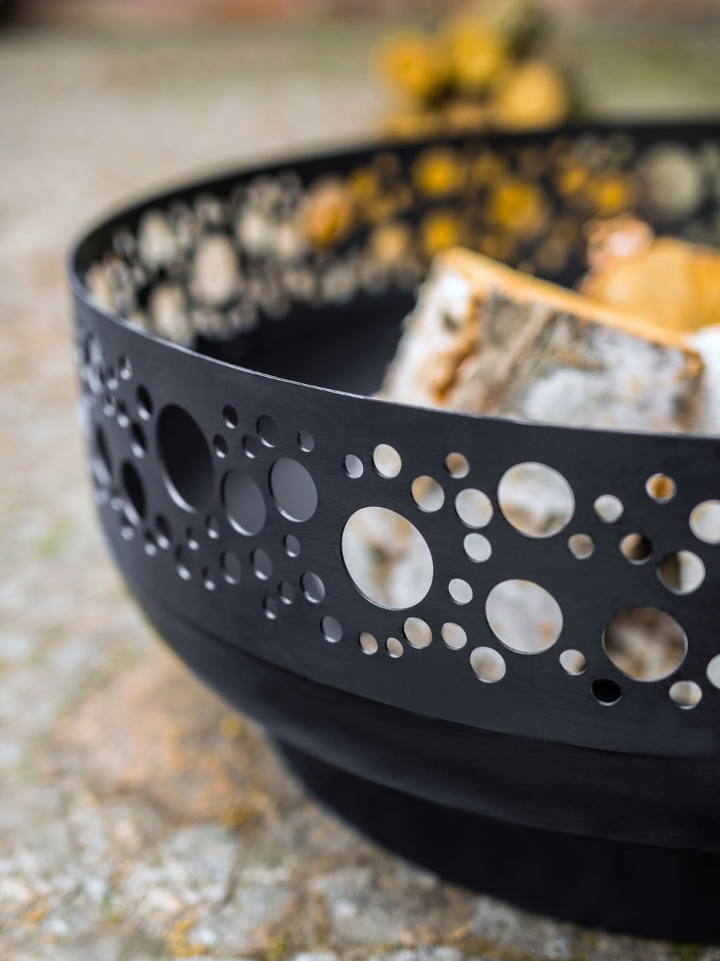 BOSTON ulkotulisija musta teräs, 80 cm