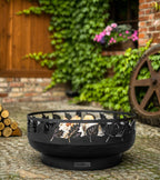 TORONTO ulkotulisija musta teräs, 80 cm