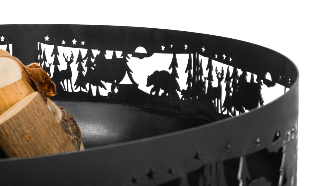 FOREST ulkotulisija musta teräs, 80 cm