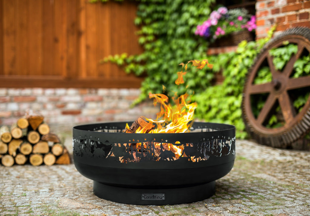 FOREST ulkotulisija musta teräs, 80 cm