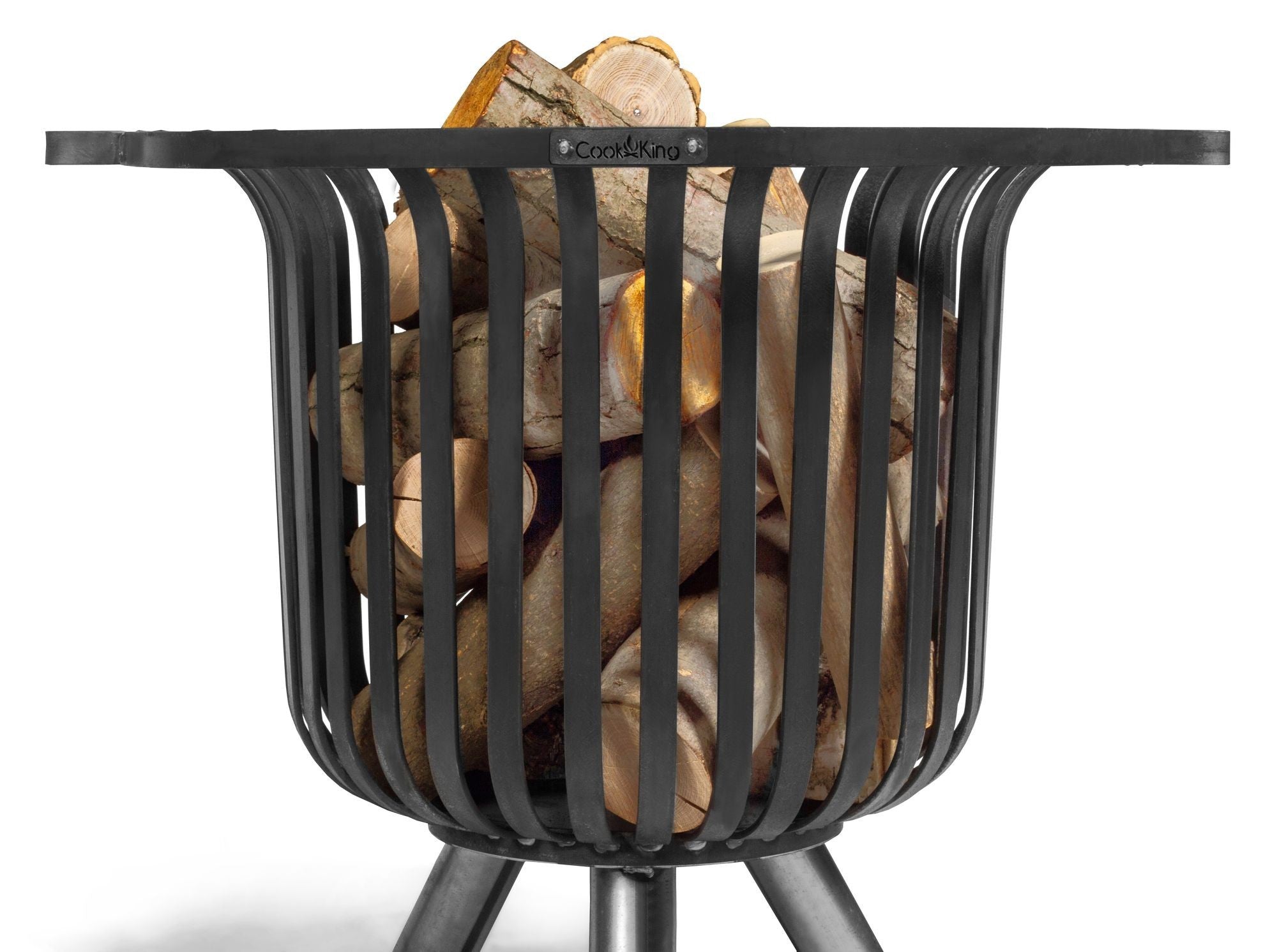 VERONA tulikori musta teräs, 60 x 52 cm