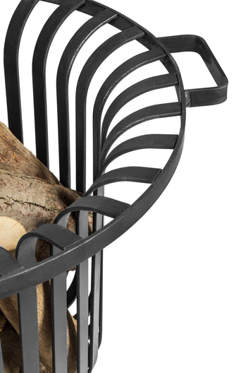 VERONA eldstad, svart stål, 60 x 52 cm