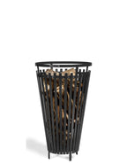 FLAME tulikori musta teräs, 45 x 76 cm