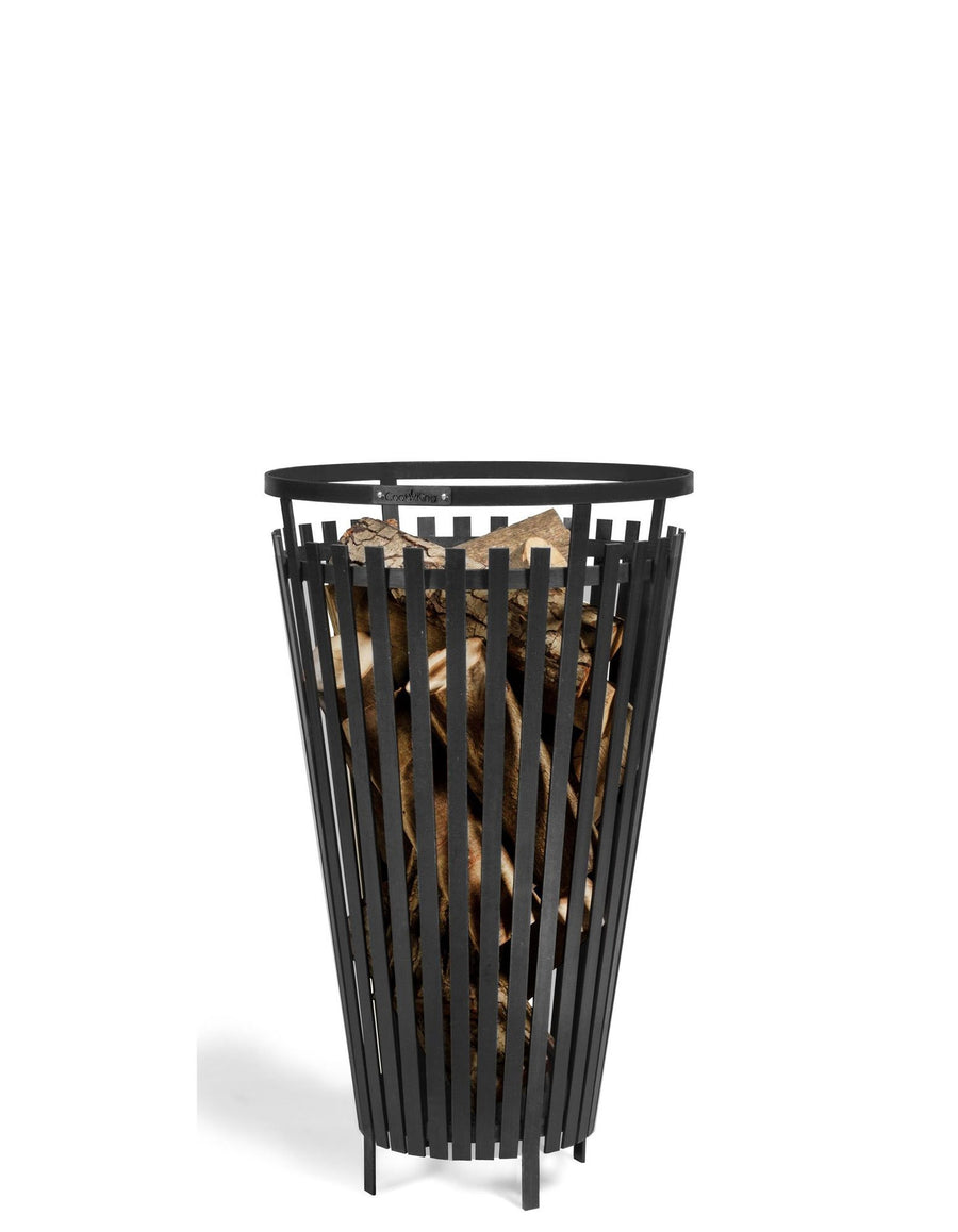 FLAME eldstad, svart stål, 45 x 76 cm