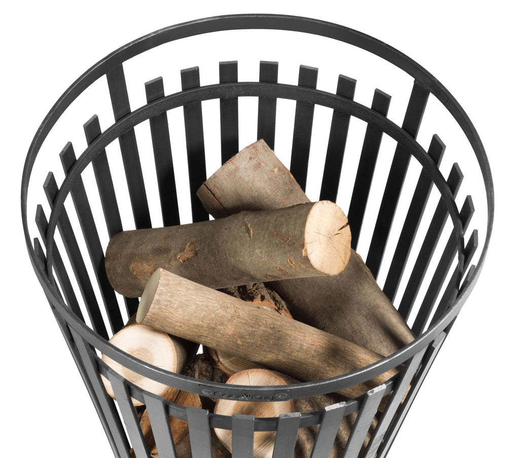 FLAME tulikori musta teräs, 45 x 76 cm