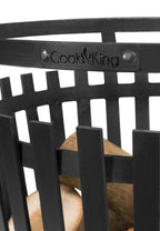 FLAME tulikori musta teräs, 45 x 76 cm