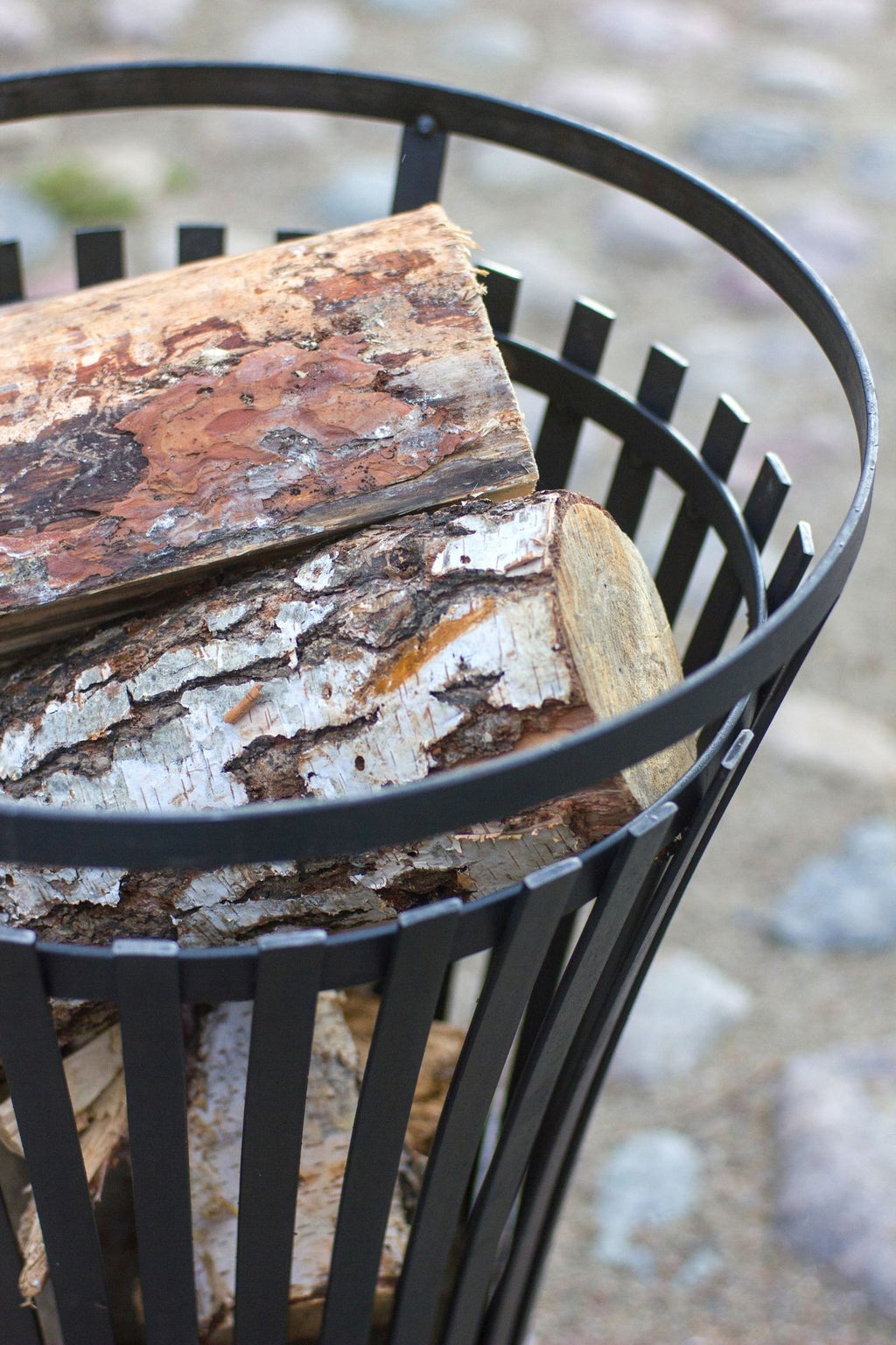 FLAME tulikori musta teräs, 45 x 76 cm