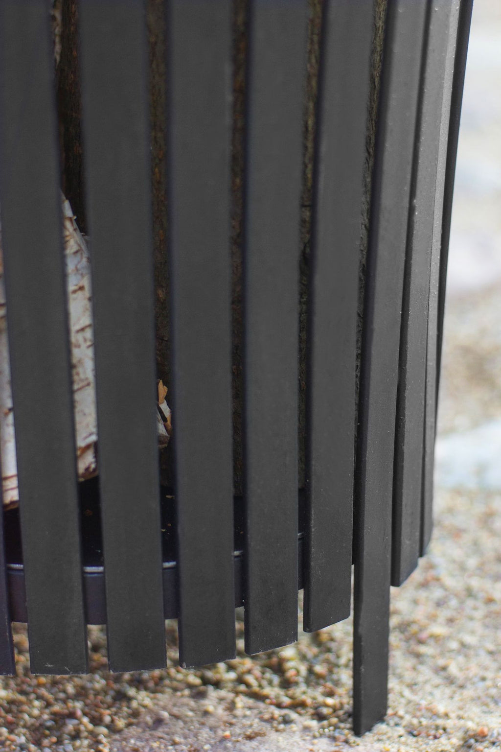 FLAME tulikori musta teräs, 45 x 76 cm