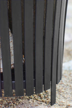 FLAME tulikori musta teräs, 45 x 76 cm