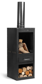 ROSA ulkotakka, musta 150 x 40 cm