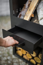 ROSA ulkotakka, musta 150 x 40 cm