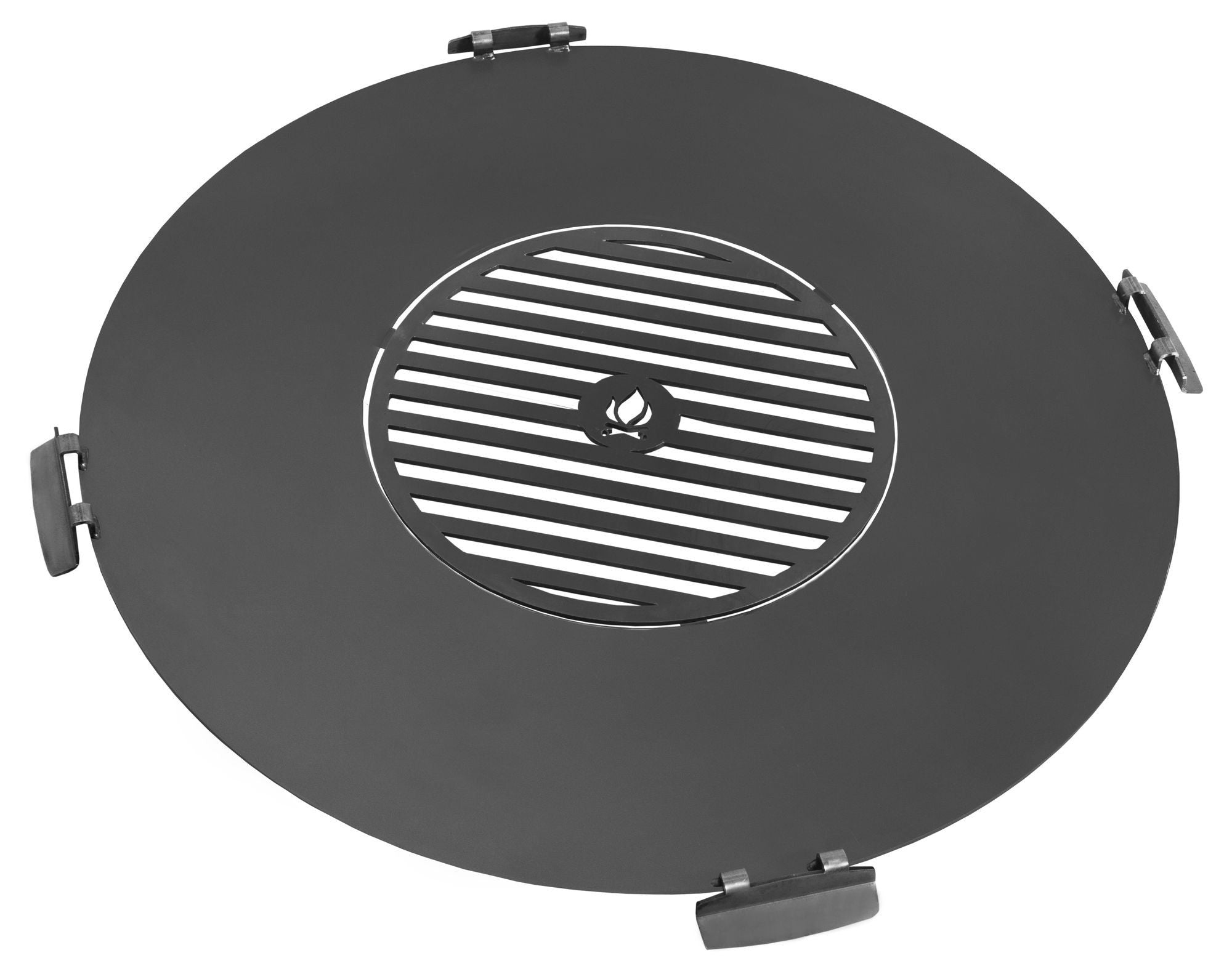 Teräksinen Grillialusta ritilällä ulkotulisijaan, 4 eri kokoa