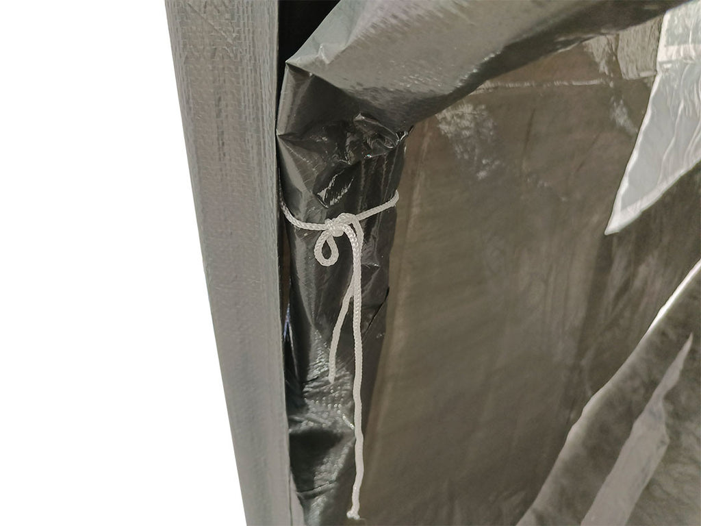 POHJOLA GARDEN Juhlateltta / Paviljonki irrotettavilla sivuilla 3x4m PE, harmaa