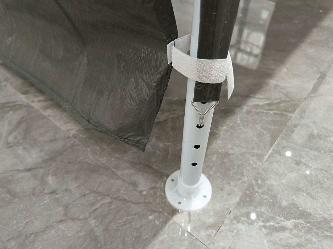 POHJOLA GARDEN Juhlateltta / Paviljonki irrotettavilla sivuilla 3x4m PE, harmaa