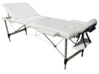 POHJOLAN URHEILUTARVIKE Taitettava Hierontapöytä Premium Alu 3V, 195x70cm, Valkoinen