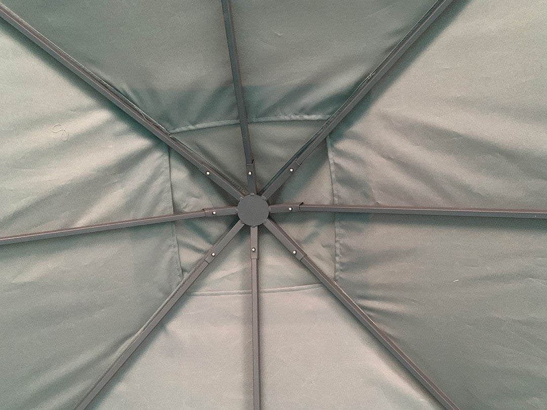 POHJOLA GARDEN KIMI Puutarhakatos / Paviljonki Terassille 3x3m, Harmaa