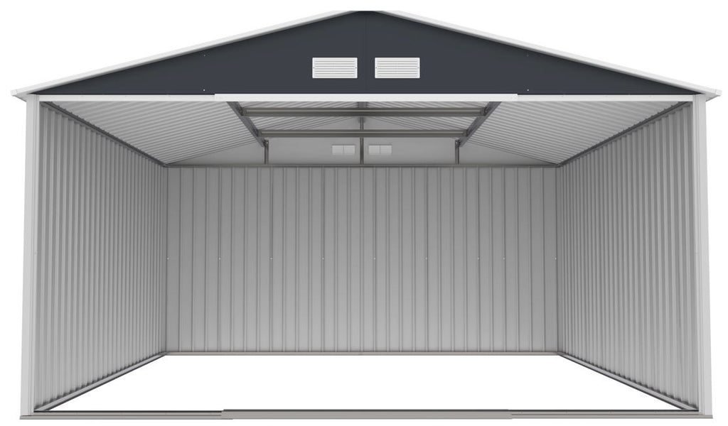 POHJOLA GARDEN Pihavaja 10,85m2 Puutarhavaja, Peltivarasto, Työkaluvaja HARMAA + sokkeli