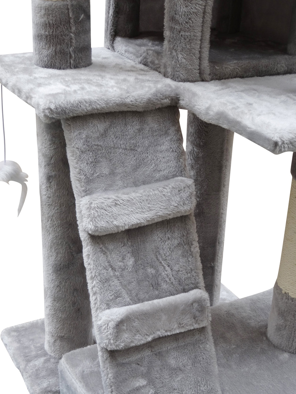 POHJOLAN LEMMIKKITARVIKE Kissan kiipeily-/raapimispuu 170 cm, Vaalean Harmaa