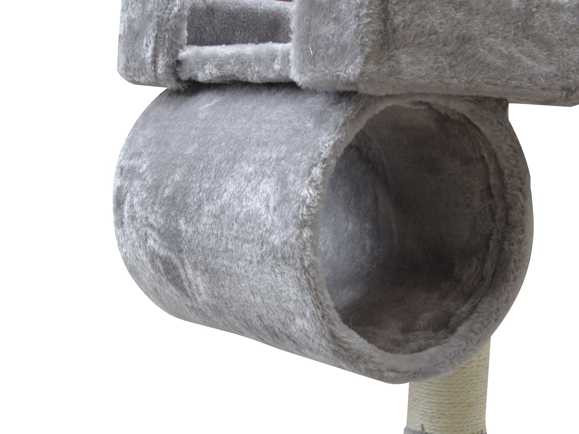 POHJOLAN LEMMIKKITARVIKE Kissan kiipeily-/raapimispuu 141cm, Vaalean Harmaa