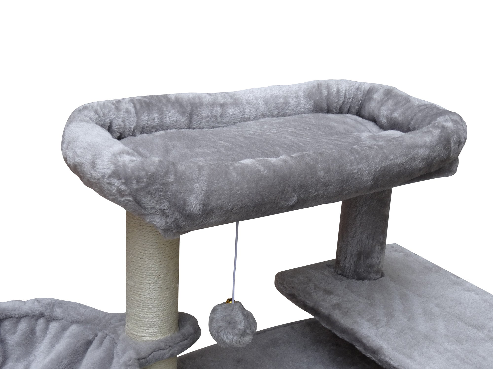 POHJOLAN LEMMIKKITARVIKE Kissan kiipeily-/raapimispuu 106 cm, Vaalean Harmaa