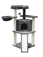 POHJOLAN LEMMIKKITARVIKE Kissan kiipeily-/raapimispuu 106 cm, Vaalean Harmaa