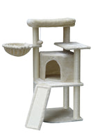 POHJOLAN LEMMIKKITARVIKE Kissan kiipeily-/raapimispuu 106cm, Beige