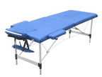 POHJOLAN URHEILUTARVIKE Kokoontaitettava Hierontapöytä Premium Alu 2V, 195x70cm, Sininen