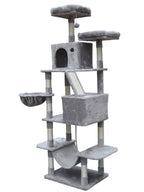 POHJOLAN LEMMIKKITARVIKE Kissan raapimis-/kiipeilypuu 206cm, vaalean harmaa