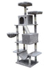 POHJOLAN LEMMIKKITARVIKE Kissan raapimis-/kiipeilypuu 206cm, vaalean harmaa