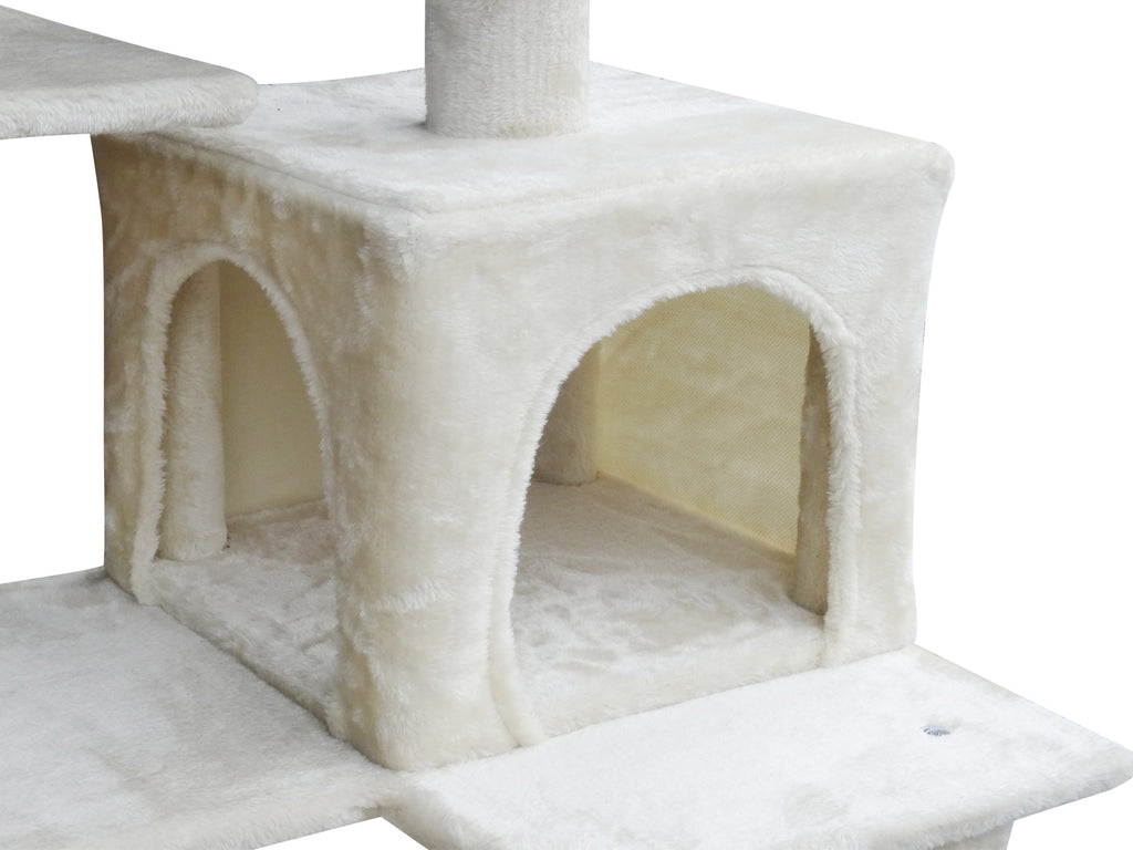 POHJOLAN LEMMIKKITARVIKE Kissan kiipeily-/raapimispuu 143 cm, beige