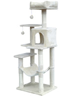 POHJOLAN LEMMIKKITARVIKE Kissan kiipeily-/raapimispuu 143 cm, beige