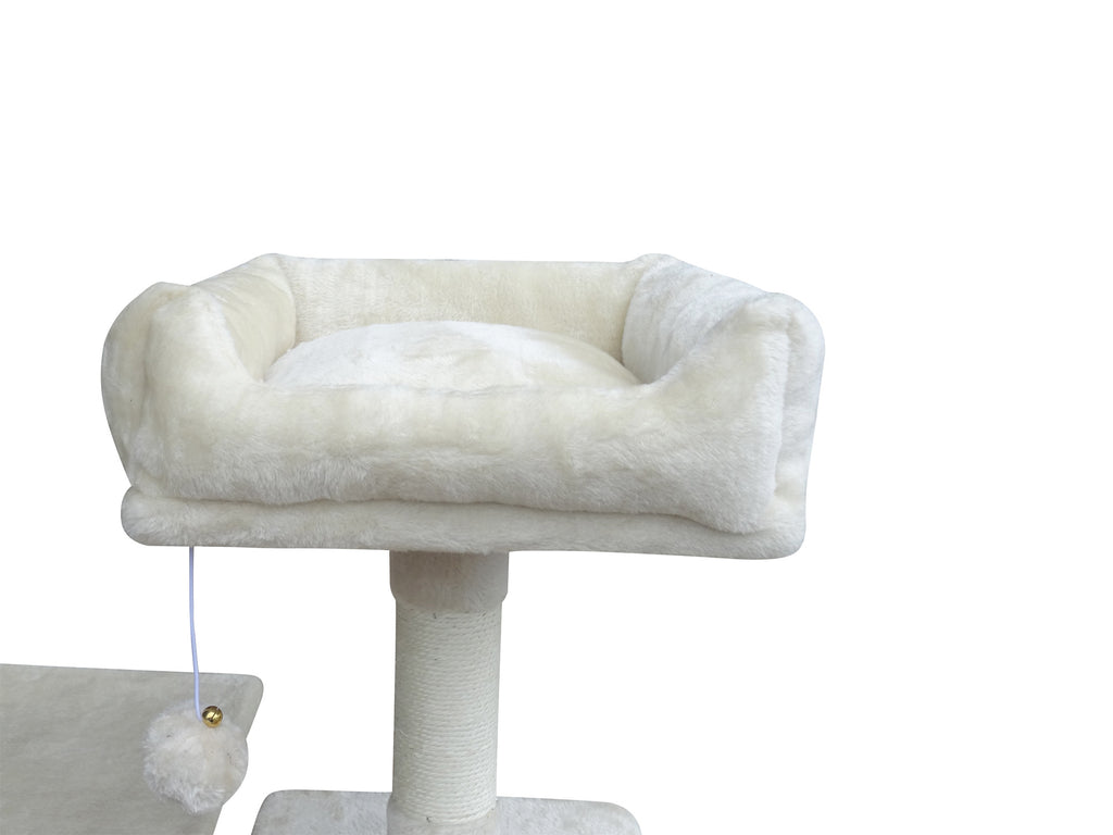 POHJOLAN LEMMIKKITARVIKE Kissan kiipeily-/raapimispuu 143 cm, beige