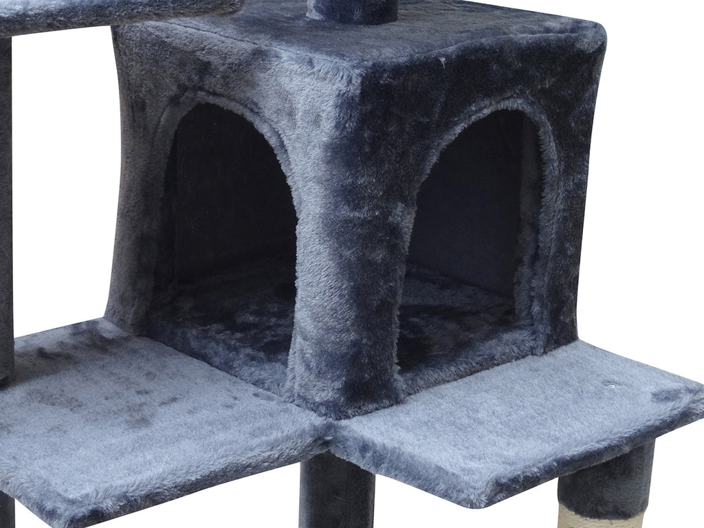 POHJOLAN LEMMIKKITARVIKE Kissan kiipeily-/raapimapuu 143 cm, tumman harmaa