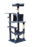 POHJOLAN LEMMIKKITARVIKE Kissan kiipeily-/raapimapuu 143 cm, tumman harmaa